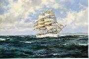 unknow artist Seascape, boats, ships and warships.62 oil painting on canvas